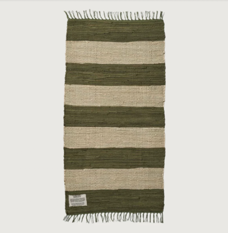 Chindi Rug 60x90 army & beige