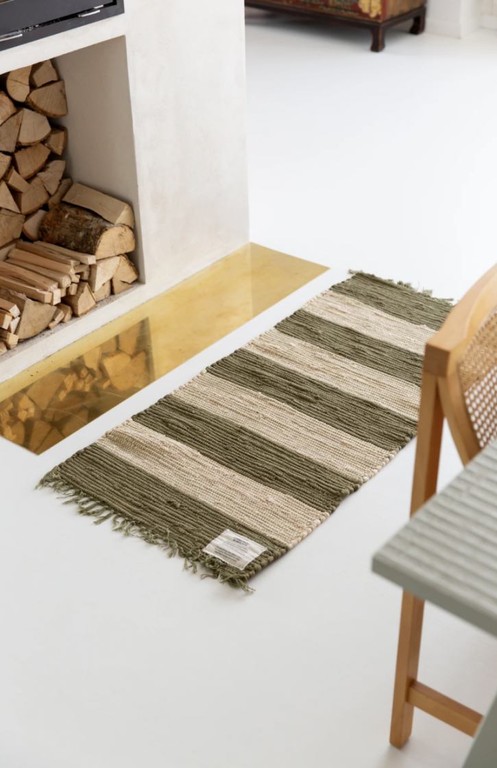 Chindi Rug 60x90 army & beige