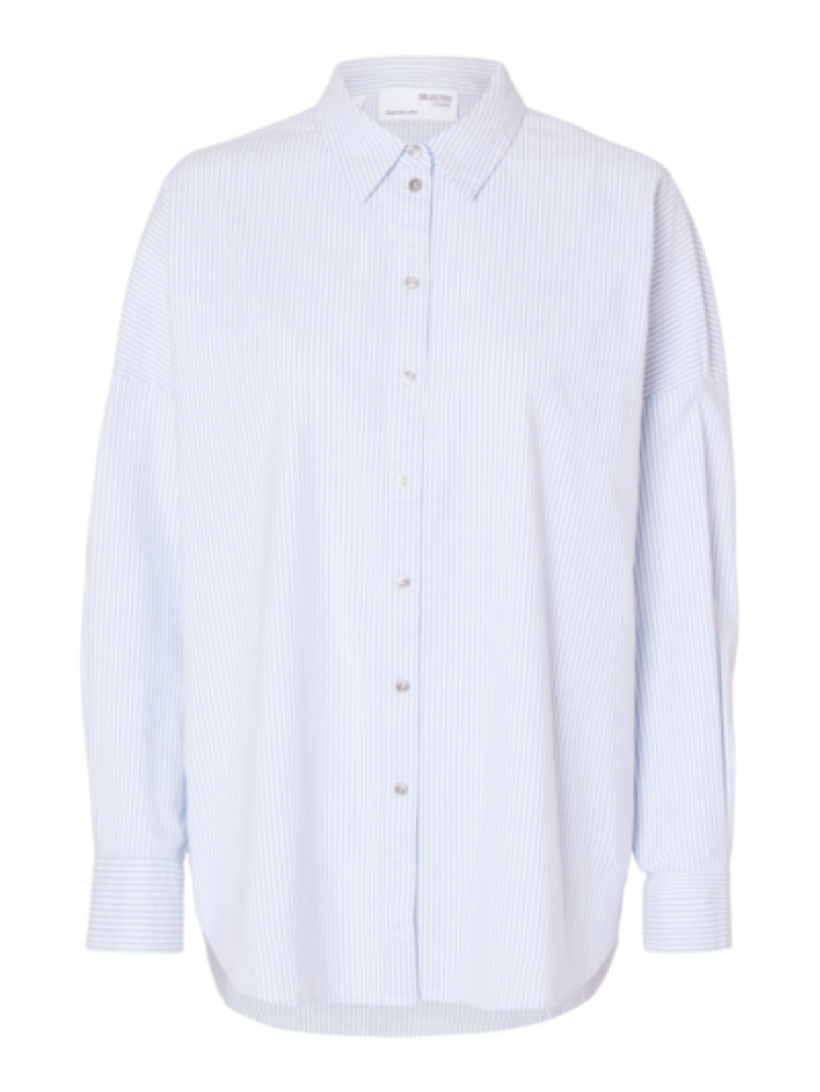 slfnova Ls oxford shirt noos bright white en
