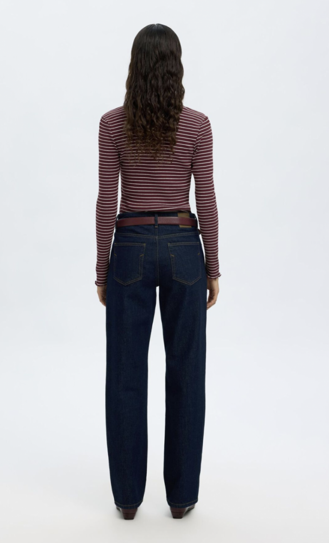 slfanna ls crew neck tee Fig