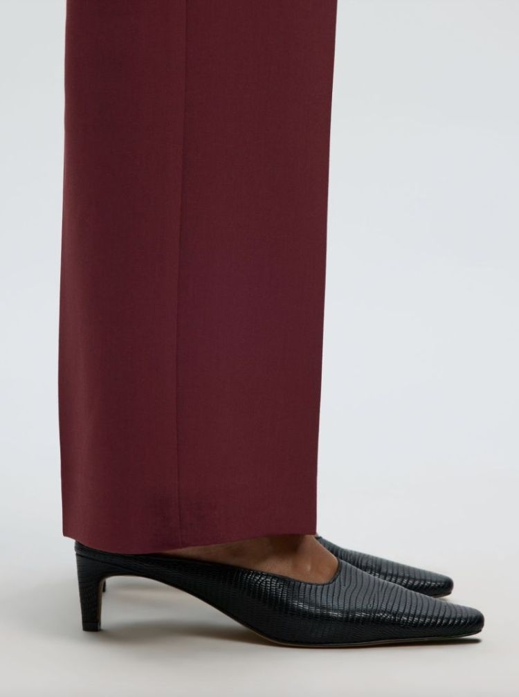 Slfrita mw wide pant Tawny port mela