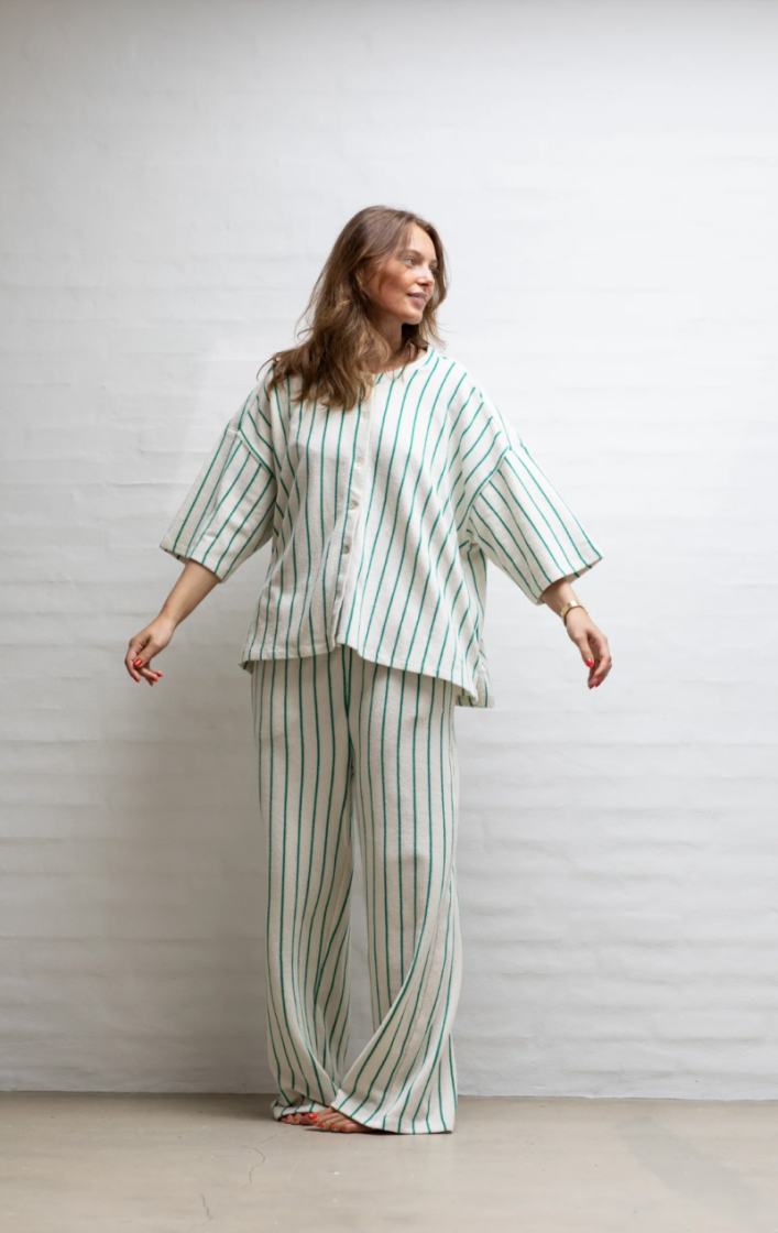 Naram Oversized shirt Pure white & gr