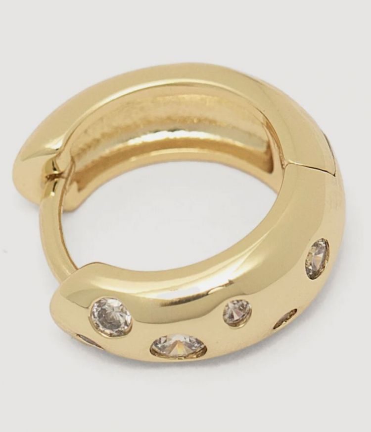 Oorbel Jazz strass Gold