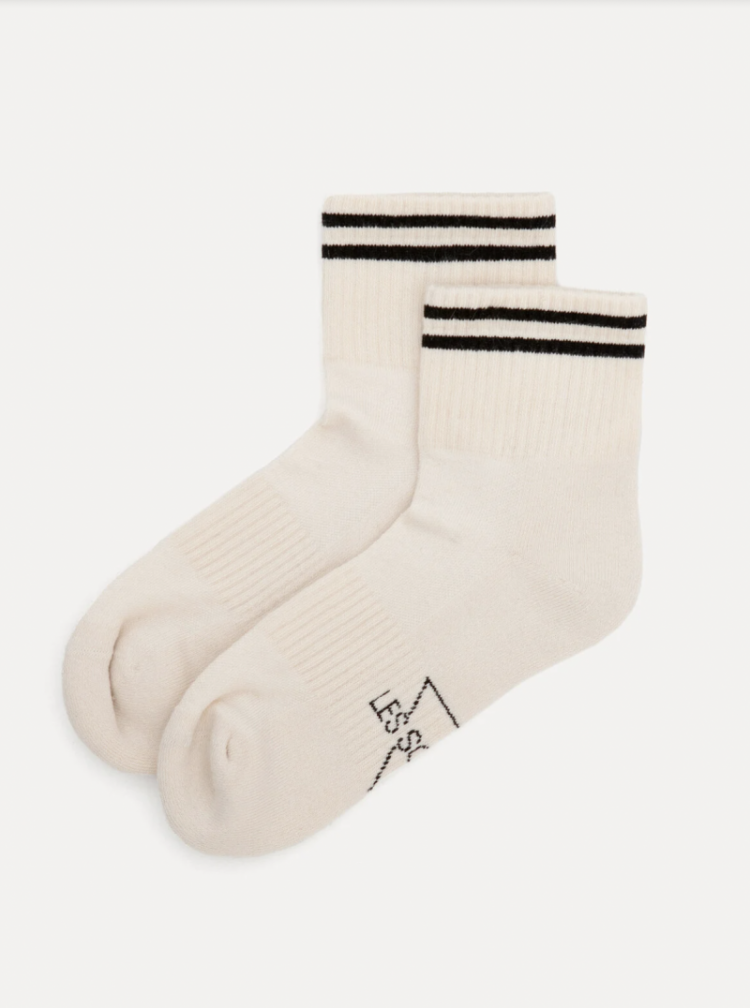 Socks stripes Egret