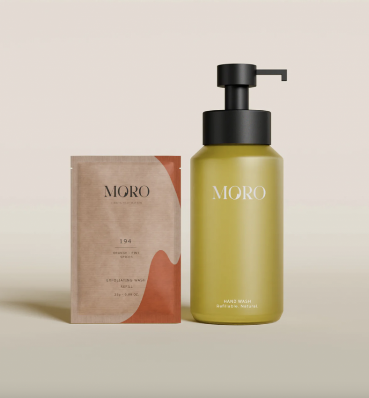 Hand Wash Scrub Orange/Yellow