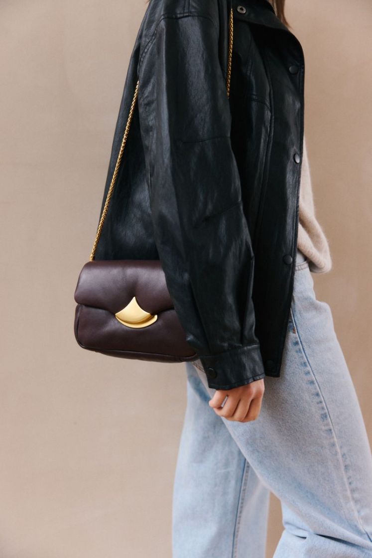 Diviluz puffy chain bag Browny