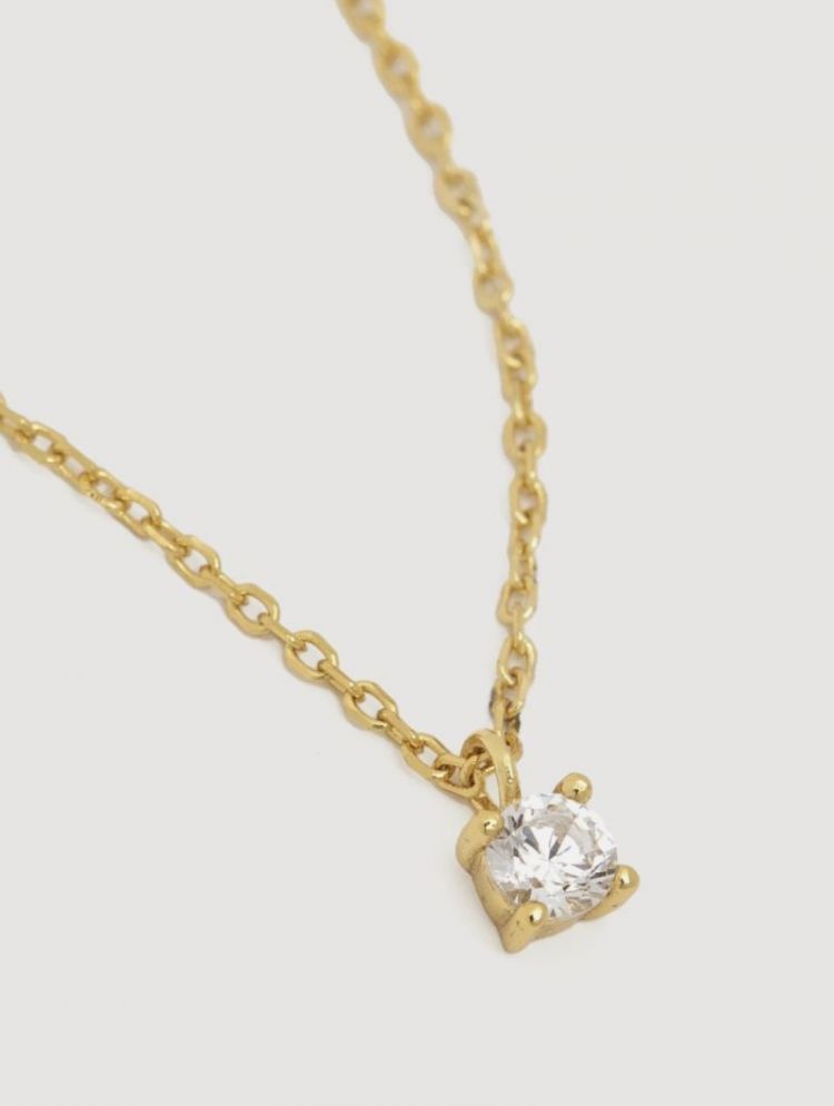 romee extra fine strass neckla gold