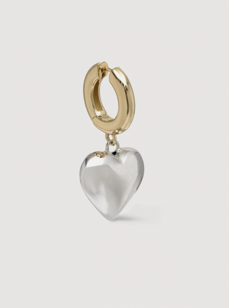 Oorbel Jazz heart  gold