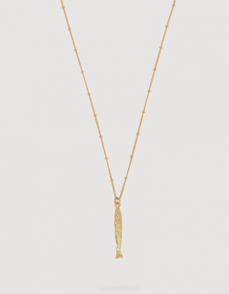 rana fish necklace Gold