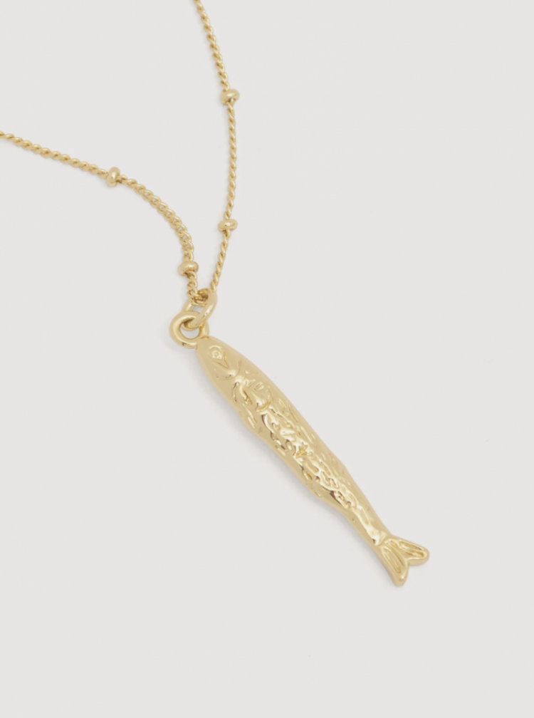 rana fish necklace Gold