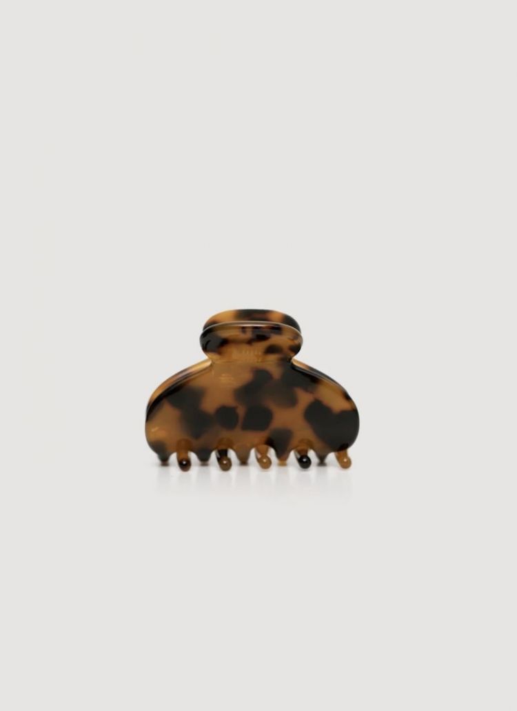 Haarclip rond maat XS Dark Tortue