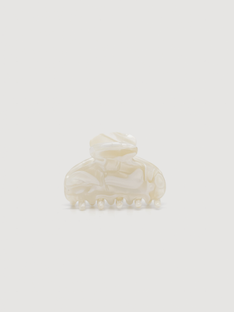 Haarclip rond maat XS Cream