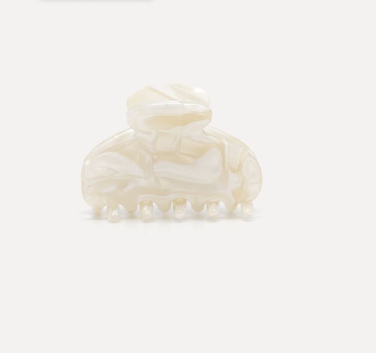 Haarclip resin rond maat XS Cream