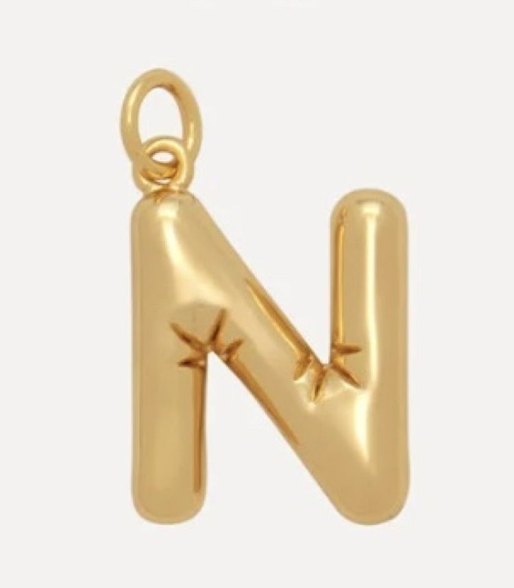 Balloon Letter N Gold
