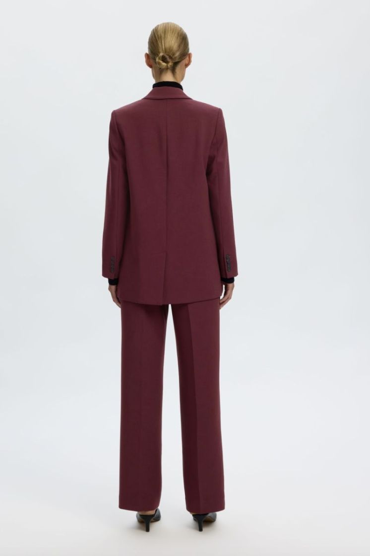 Slfrita LS relaxed blazer mel  Twany port mela