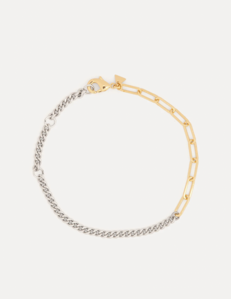 Mara Mixed Chain Bracelet combi gold/silv