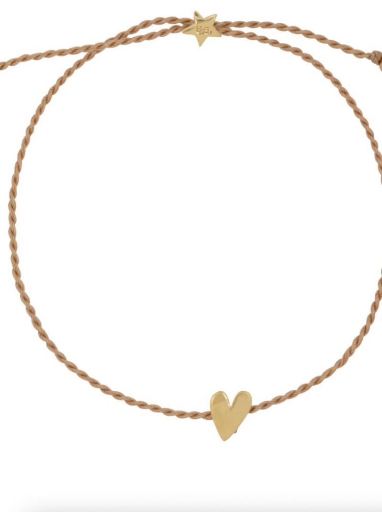 I love you rope bracelet gold gold