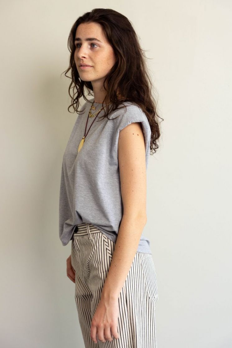 Lien top Gray Melange