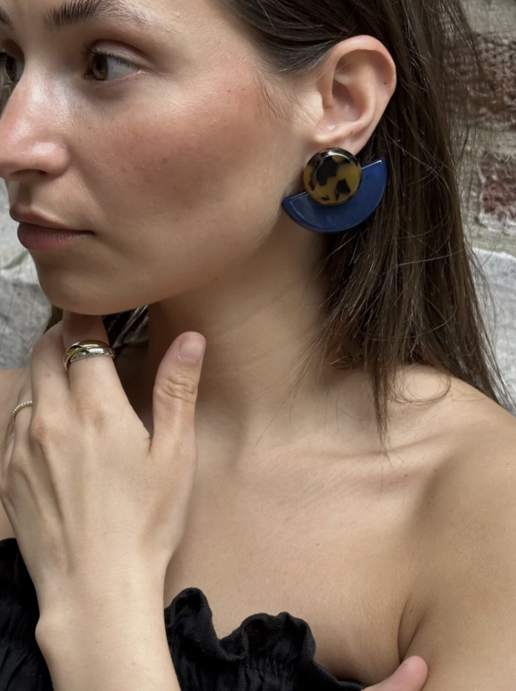 Oorbel set marly Blauw