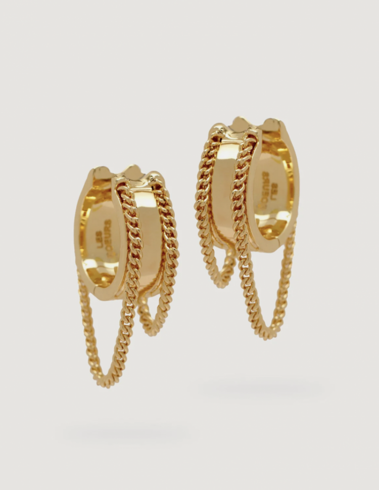 Oorbel Fara Chain set  Gold