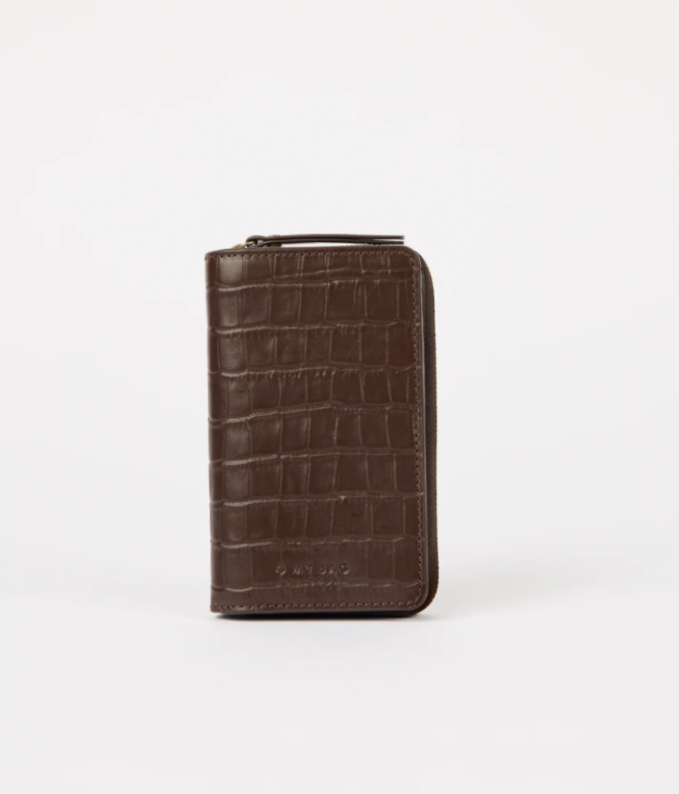 Jett wallet Chocolate Croco