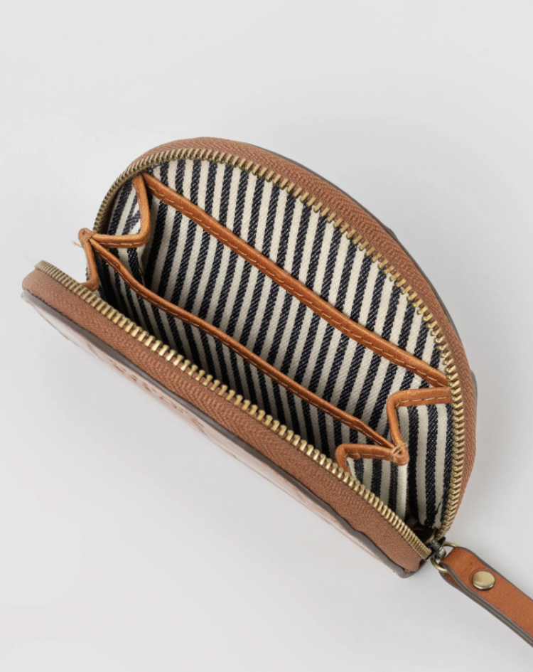 Laura Coin Purse Cognac Croco