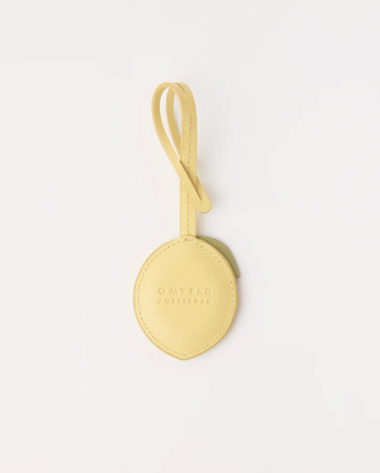Lemon Bag Charm Butter yellow