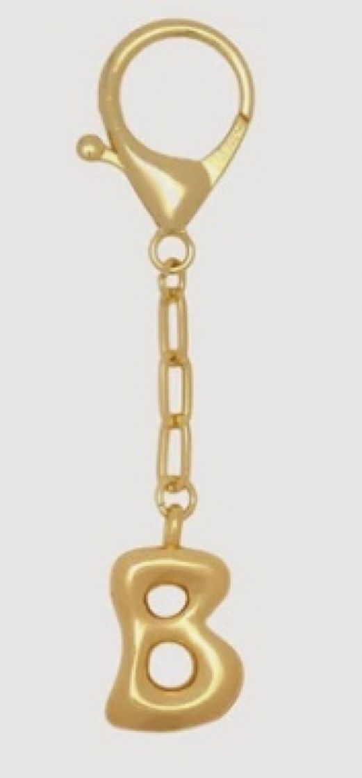 Sleutelhanger Balloon letter B Gold