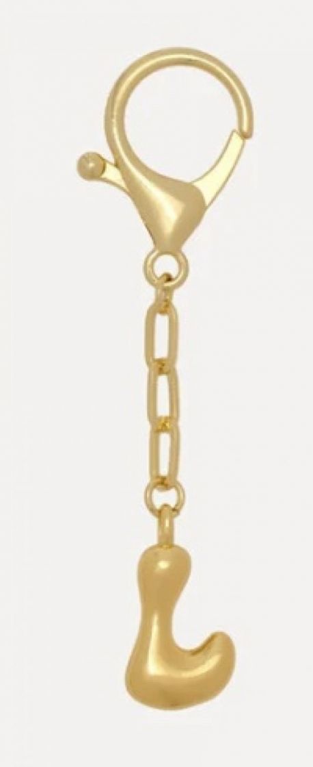 Sleutelhanger Balloon letter L Gold