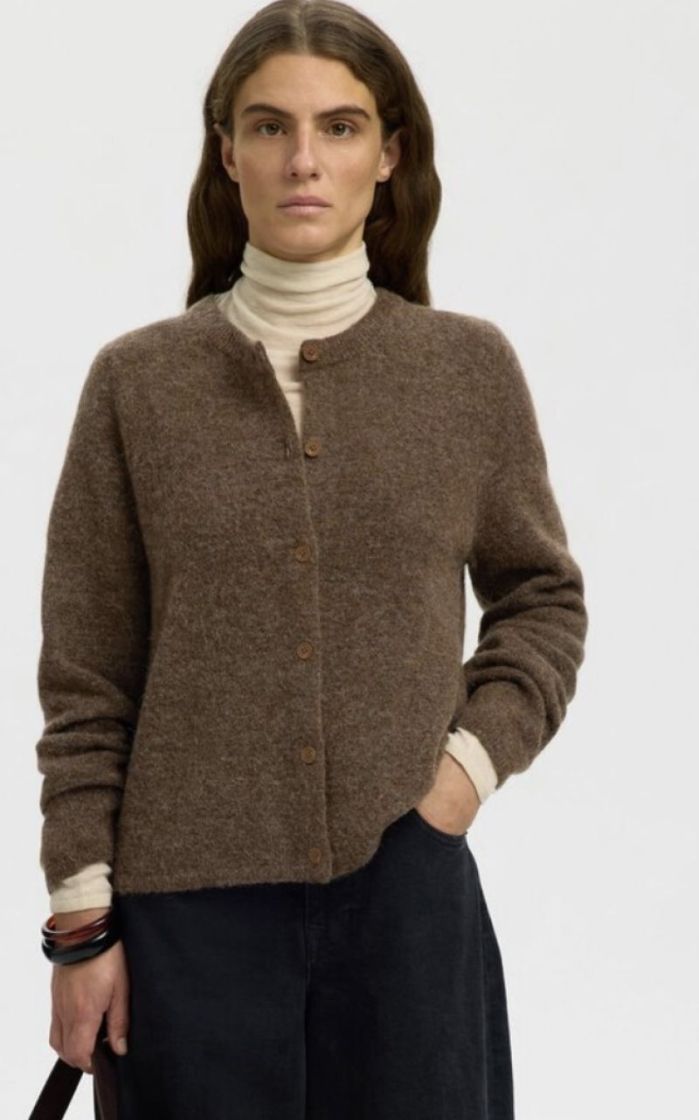 Slwlulu new LS knit cardigan Dacshund