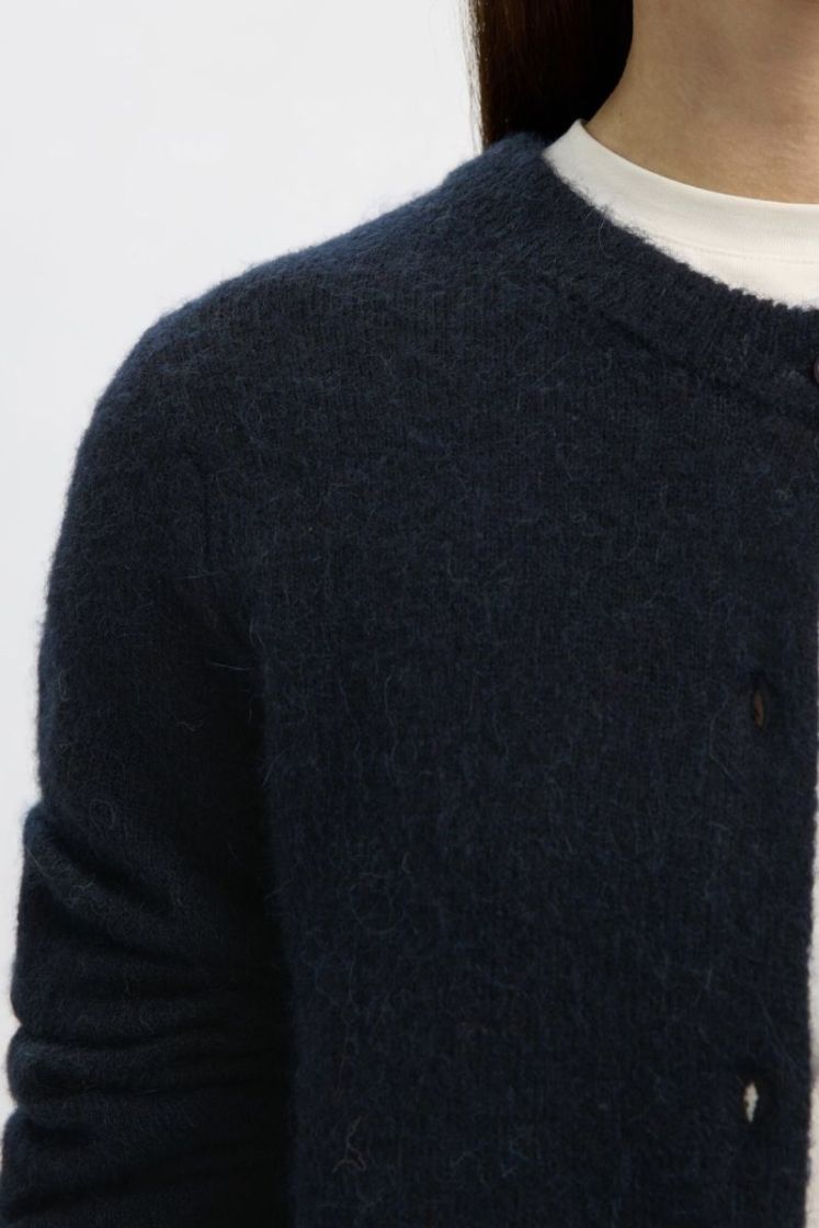 Slwlulu new LS knit cardigan Dark sapphire