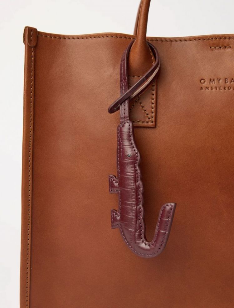 Crocodile Keyring Dark Cherry Cro