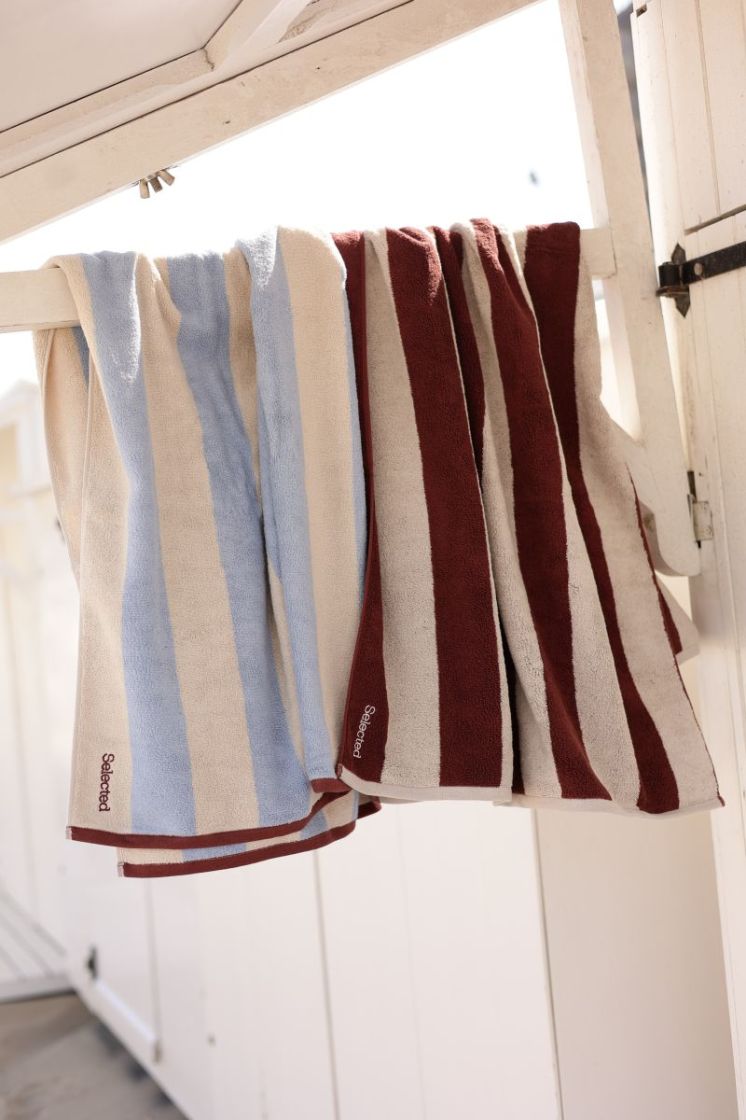 Slfgio towel  Birch STRIPES