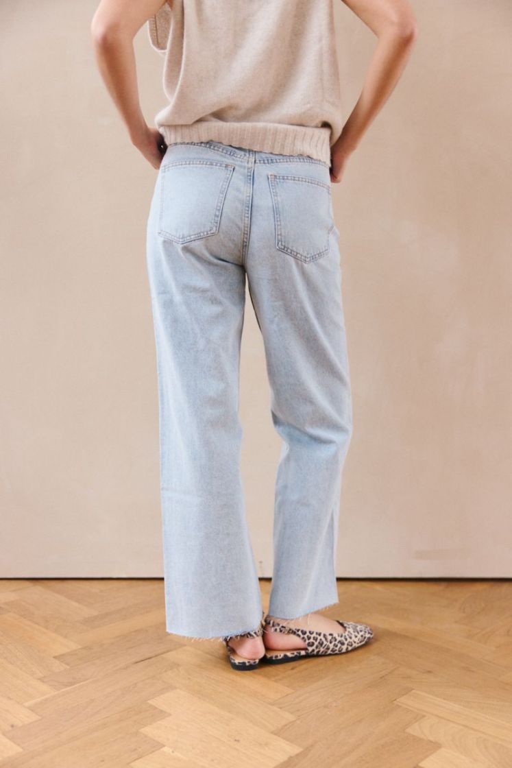 Wblabigale hw straight jeans Blue spring 