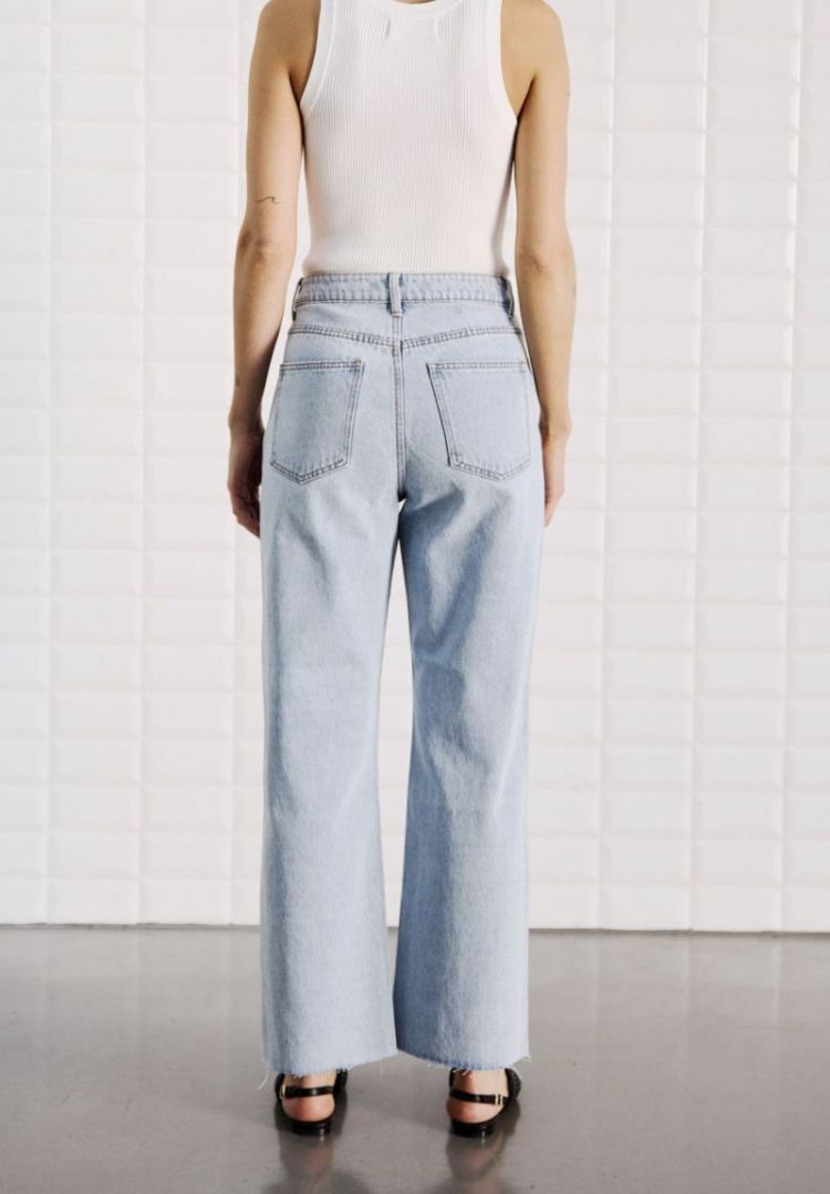 Wblabigale hw straight jeans Blue spring 