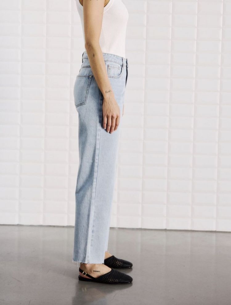 Wblabigale hw straight jeans Blue spring 