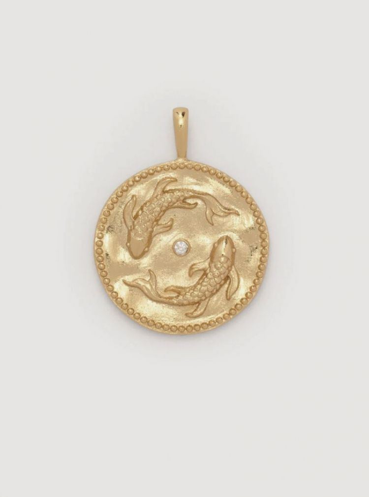 Hangertje zodiac vissen gold