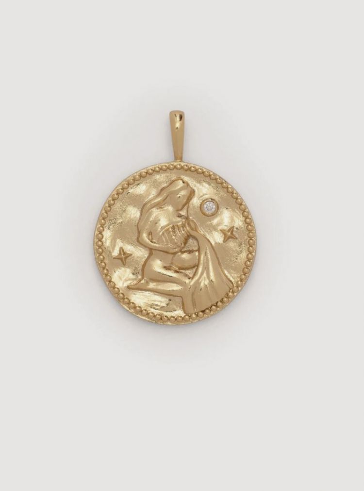 Hangertje zodiac waterman Gold