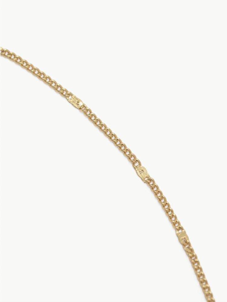 Charm necklace marine braids g gold