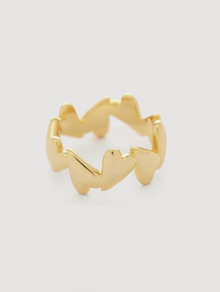 Ring claire allover hearts Gold