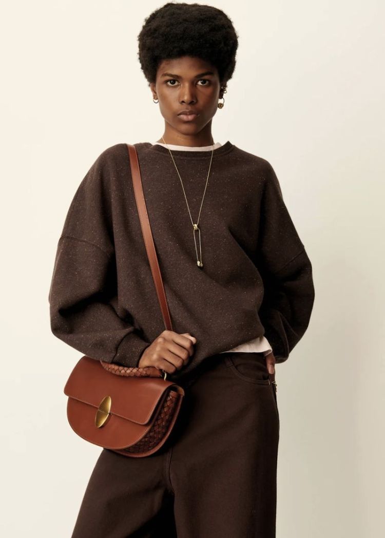 Round tesoro bag Cognac