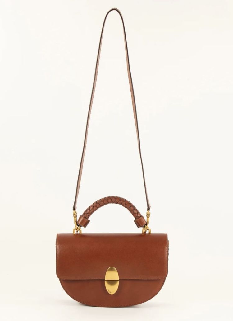 Round tesoro bag Cognac