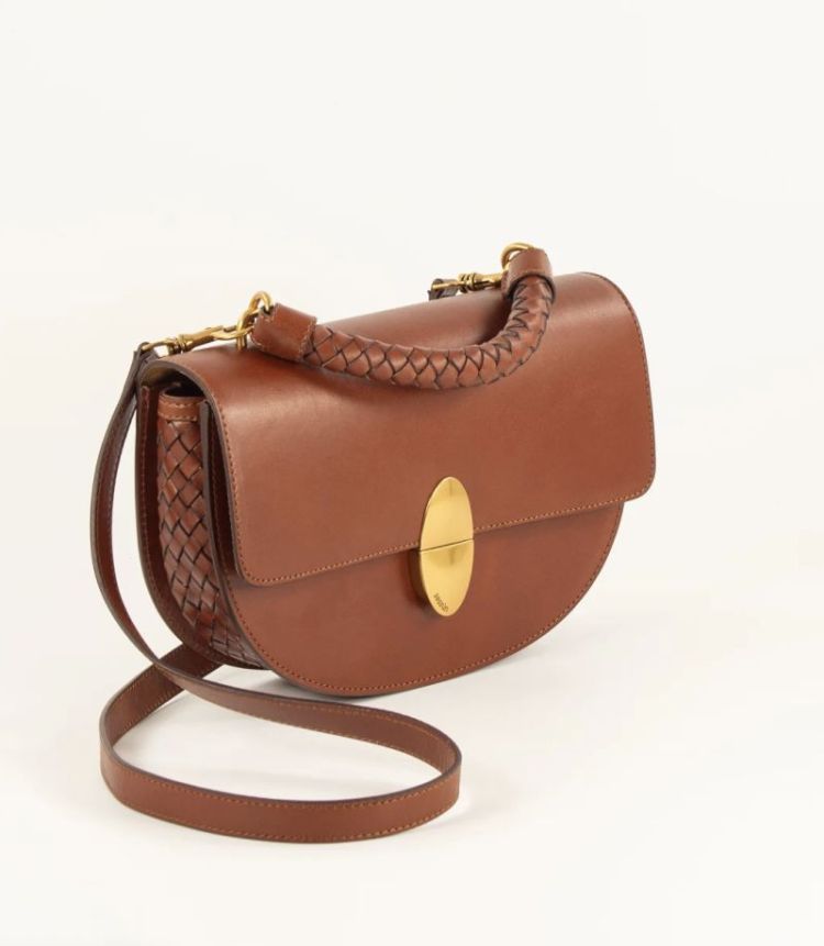 Round tesoro bag Cognac