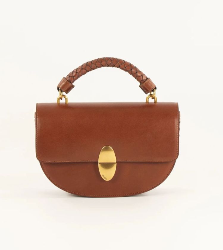 Round tesoro bag Cognac