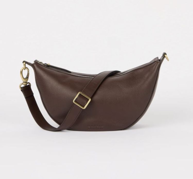 Leo soft grain leather chocolate
