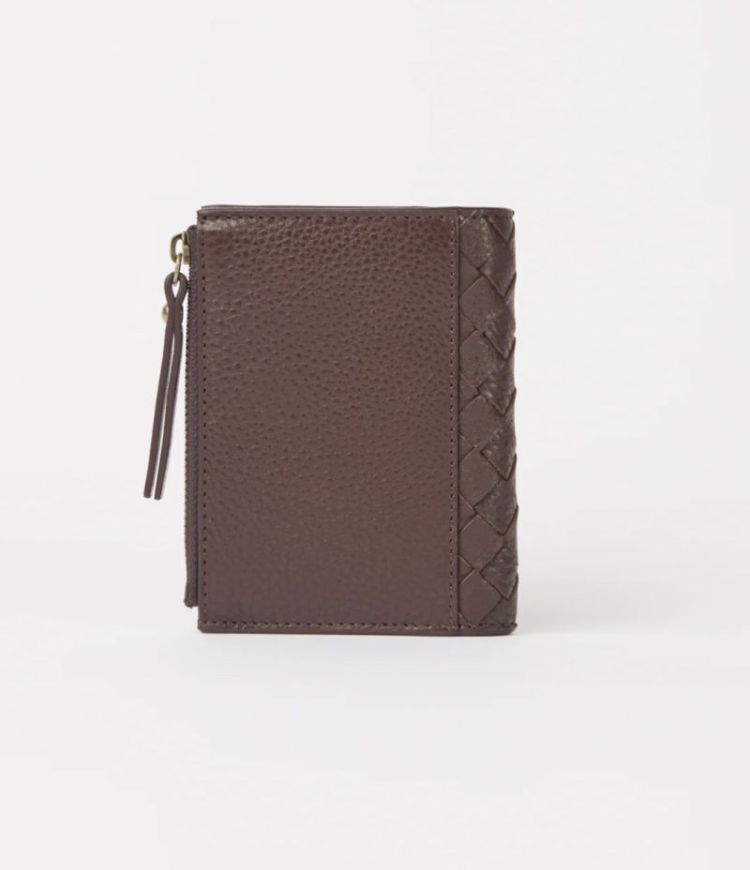 Jamie Wallet Woven Chocolate