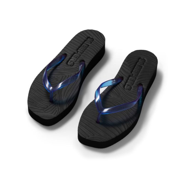 Slipper tapered Platform Black Luminous 