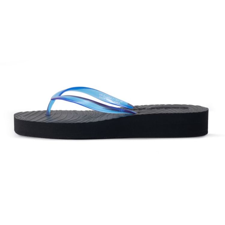 Slipper tapered Platform Black Luminous 