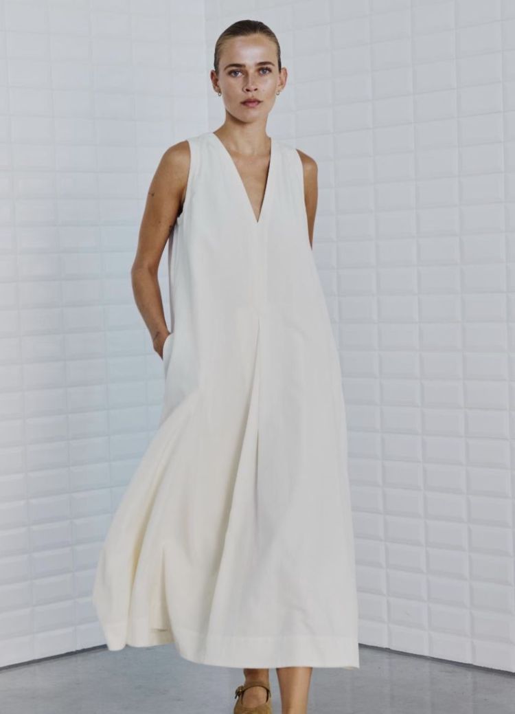 WBLIsolde SL Midi Dress Cloud