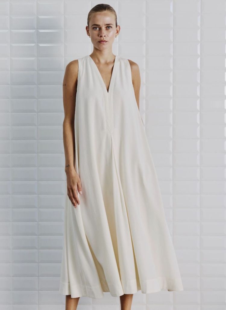 WBLIsolde SL Midi Dress Cloud